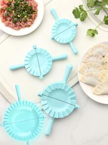 1入組素色塑膠水餃模具 - 藍色 - 查看 4