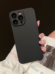 Funda básica de teléfono compatible con Apple iPhone 15/15Plus/15Pro/15Promax - Negro - Ver 4