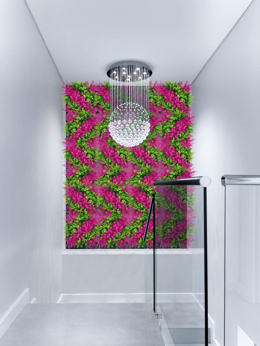 1pc Artificial Plant Wall - Multicolor - View 1