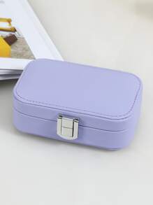 1入組素色顏色首飾收納盒 - 紫色 - 查看 1