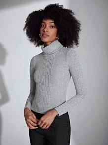 SHEIN Essnce Áo thun nữ - Màu Xám nhạt - Xem 6