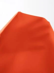 SHEIN BASICS 素色方領背心上衣 - 橘色 - 查看 6