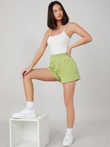 SHEIN BASICS Solid Form Fitted Cami Top Simple Fashion Daily Casual/Summer - White - View 3