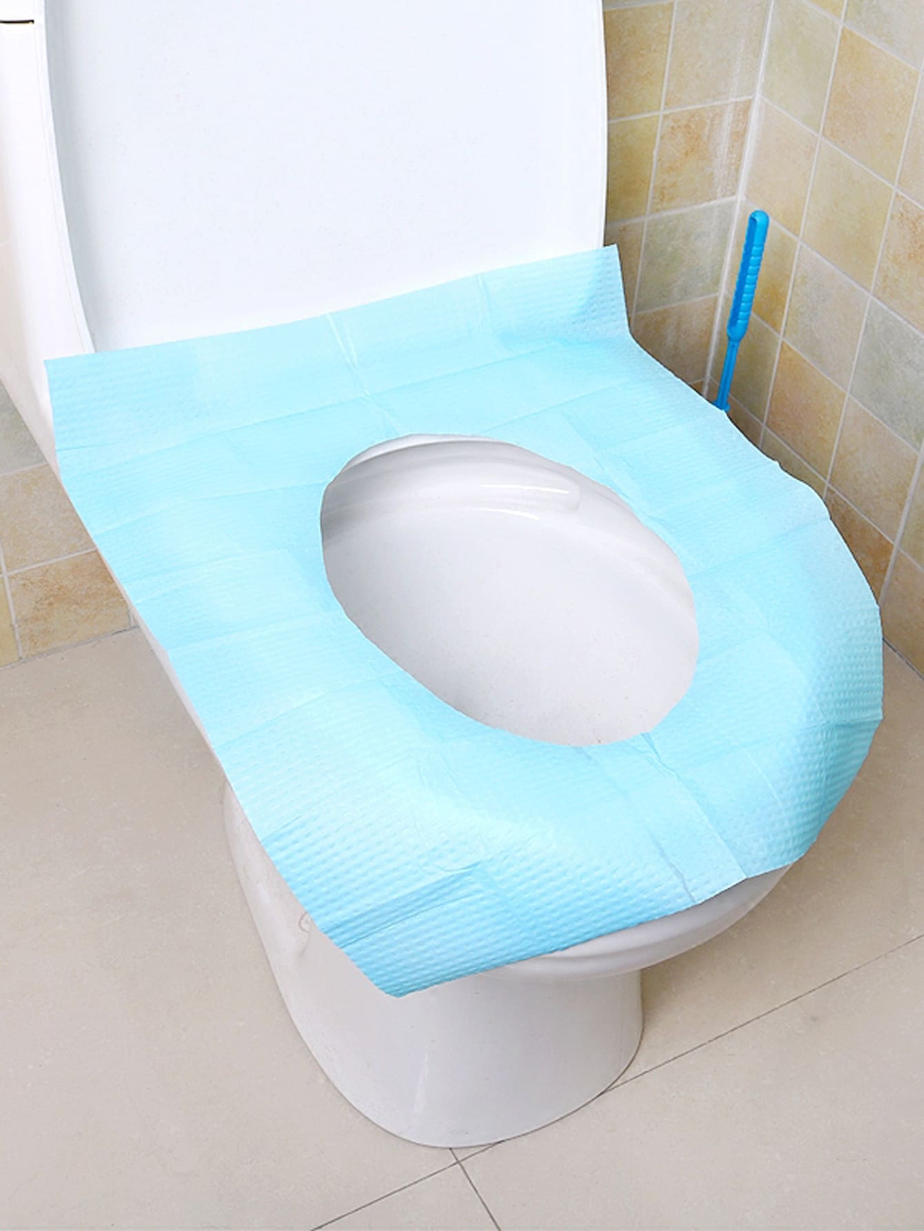 5入組一次性廁所墊 - 藍色 - 查看 1