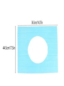 5入組一次性廁所墊 - 藍色 - 查看 2