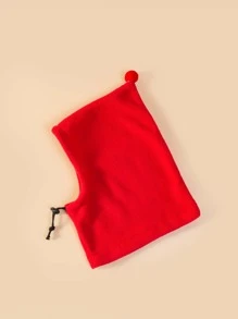 1 szt Jednolity kolor Polar koralowy Kapelusz dla zwierząt Dla , Odpowiedni Dla Koty I Psy W Wiosna I Jesień - Czerwony - Zobacz 4