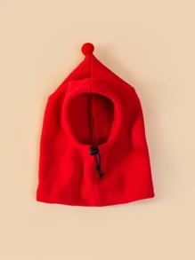 1 szt Jednolity kolor Polar koralowy Kapelusz dla zwierząt Dla , Odpowiedni Dla Koty I Psy W Wiosna I Jesień - Czerwony - Zobacz 5