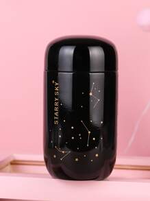 Copa de vacío con estampado de constelación - Negro - Ver 1