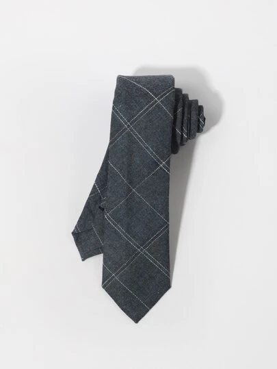 男士格紋圖案系帶