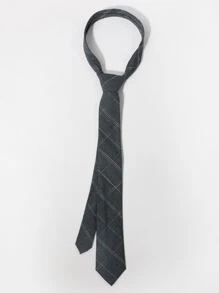 男士格紋圖案系帶 - 彩色 - 查看 2