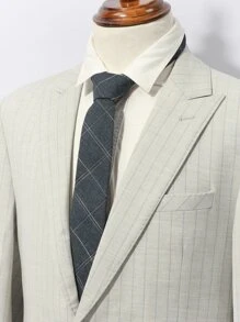 男士格紋圖案系帶 - 彩色 - 查看 5