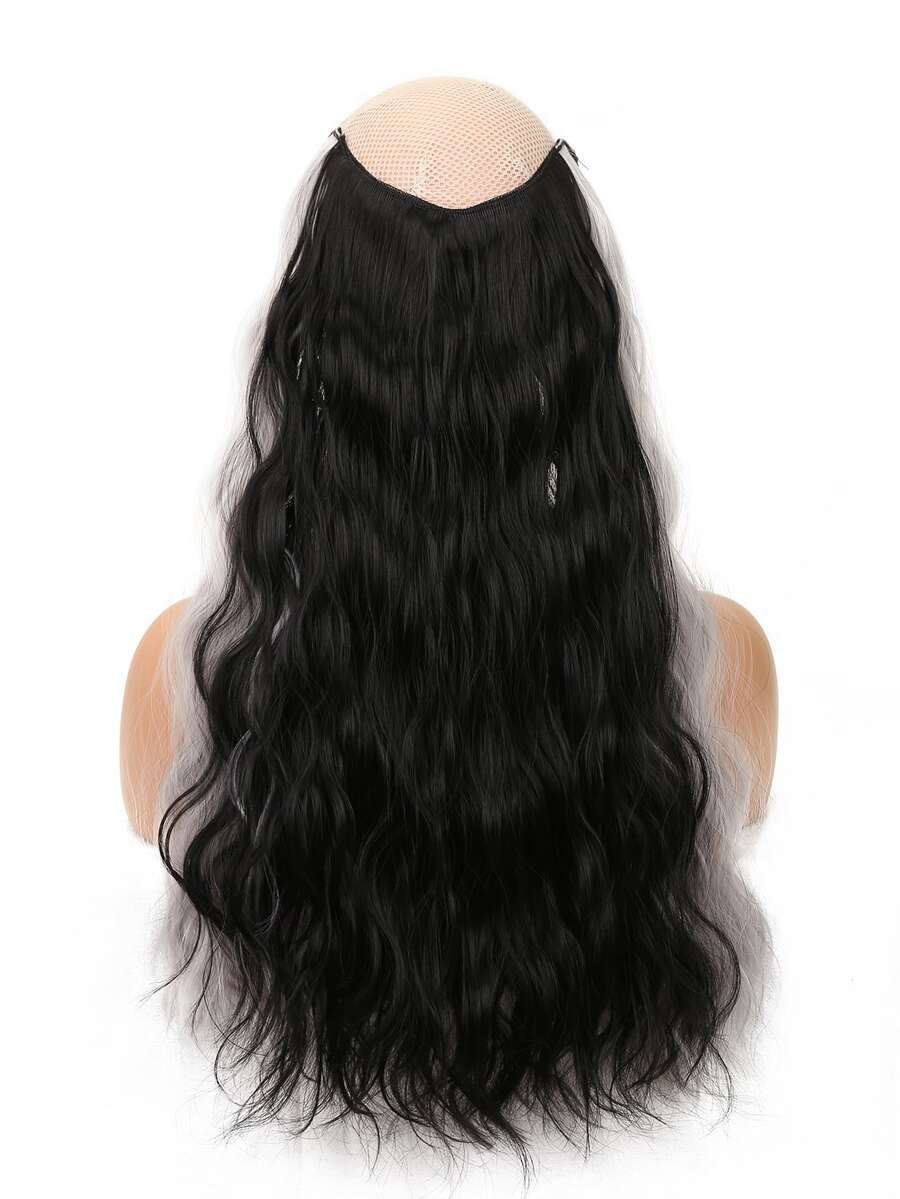 Extensión del pelo con clip medio rizado sintético - Dos Tonos - Ver 1