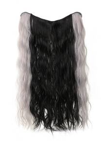 Extensión del pelo con clip medio rizado sintético - Dos Tonos - Ver 4