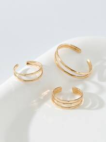 3 chiếc vòng bít ngón chân tối giản - Vàng - Xem 2