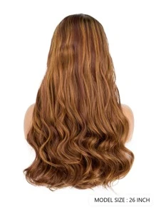 Long Curly Synthetic Wig - Piano Color - View 3