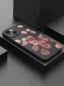 粉色銀杏葉紋手機殼,適用於iphone 15/14/13/12/11 - 彩色 - 查看 3