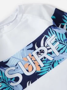 Đồ Bơi Bé Trai Lá thư Nhiệt đới Boho - Nhiều màu - Xem 3