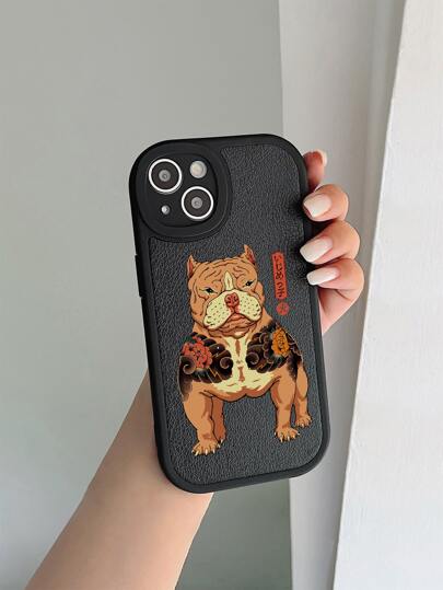 Vincenttrinidadart Funda para móvil con patrón de perro