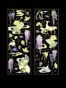 2 peças Adesivo padrão aleatório - Multicolorido - Visão 5