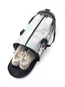 Large Capacity Fitness Training Bag - Silver - View 3