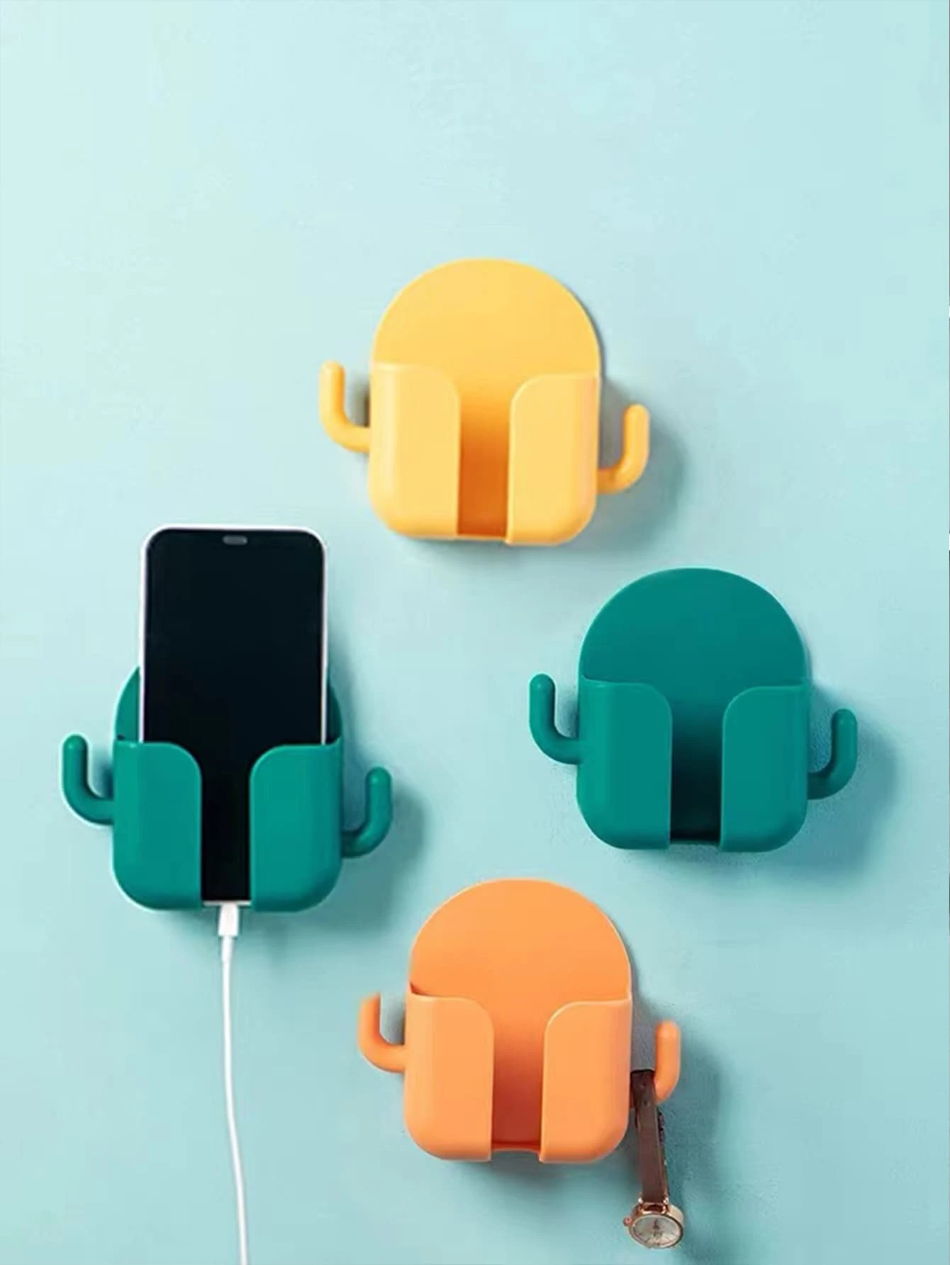 1pc Wall Mounted Random Color Storage Rack