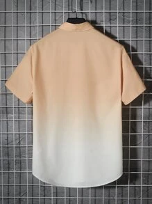 Manfinity Men Ombre Palm Tree Print Shirt - Multicolor - View 2