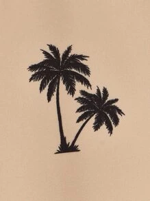 Manfinity Men Ombre Palm Tree Print Shirt - Multicolor - View 4