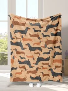 Pătură cu model de câine - Multicolor - Vizualizare 1