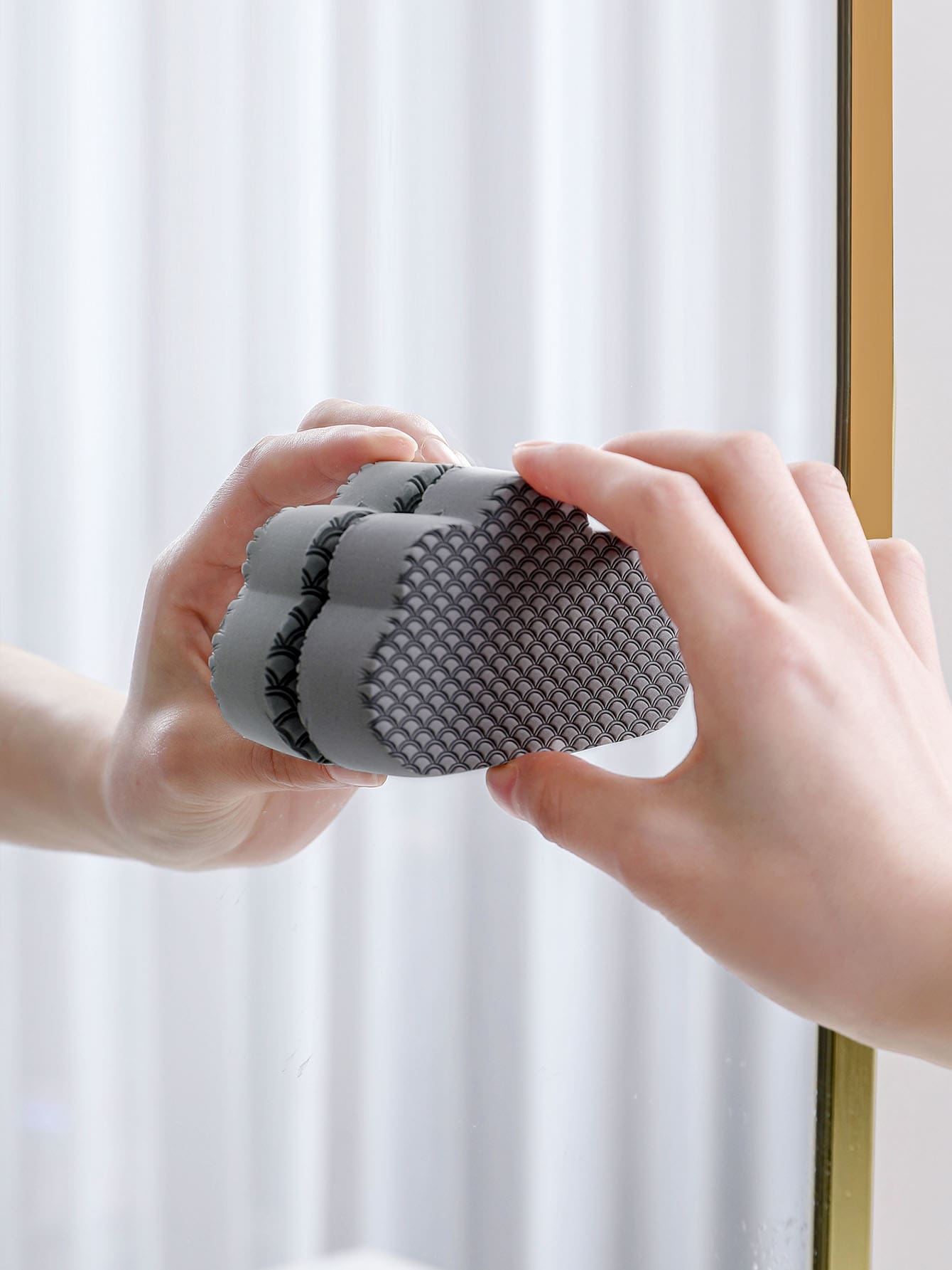 1 pieza Esponja de limpieza con diseño de nube - Gris - Ver 1