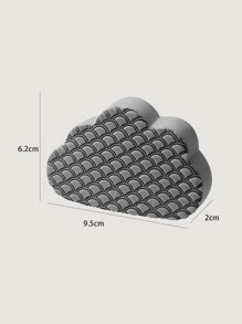1 pieza Esponja de limpieza con diseño de nube - Gris - Ver 3