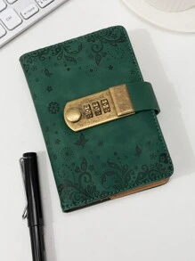 Nhật ký khóa hoa văn 1 cái - Nhiều màu - Xem 1