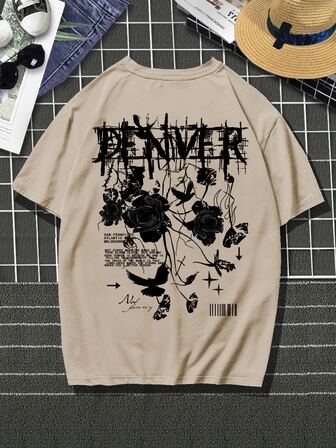 Guys Floral Print Tee