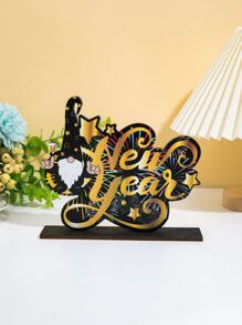 1pc Letter Design Decoration Craft - Multicolor - View 1