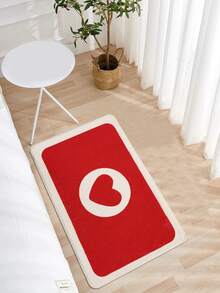 1入組愛心圖案地毯 - 彩色 - 查看 3