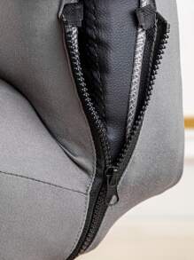 Funda de silla de oficina unicolor elástico - Gris - Ver 4