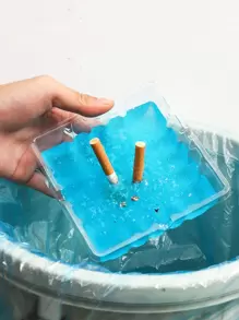 30pcs Ashtray Without Liquid, Modern Clear Ashtray For Home - Blue - View 1