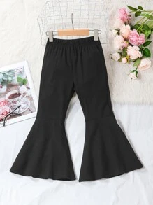 Toddler Girls 2pcs Flare Leg Trousers - Multicolor - View 5