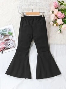 Toddler Girls 2pcs Flare Leg Trousers - Multicolor - View 7