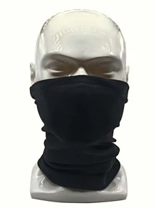 Sun Protective Anti UV 1pc Kids Solid Sports Neck Gaiter - Black - View 7