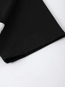 Manfinity Men Letter Graphic Colourblock Polo Shirt - Multicolor - View 5