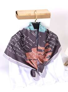 Slogan Graphic Bandana - Pink - View 2