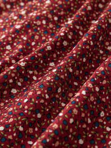 SHEIN LUNE Plus Solid Tee & Ditsy Floral Print Skirt - Multicolor - View 4