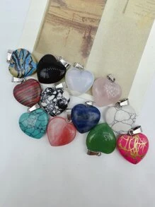 12入組心DIY吊墜 - 彩色 - 查看 5