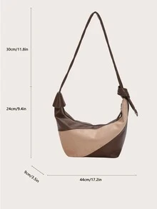 Bolso hobo de dos tonos - Multicolor - Ver 3