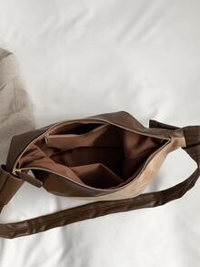 Bolso hobo de dos tonos - Multicolor - Ver 4