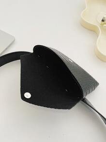 Túi đeo chéo In cá sấu Có thể điều chỉnh được Mát mẻ - màu đen - Xem 5