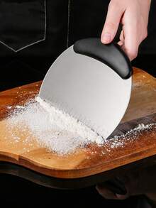 1 pieza Cortador de masa de acero inoxidable - Negro - Ver 5