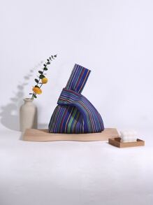 時尚復古幾何條紋手拿包/小方包/晚餐包 - 彩色 - 查看 1