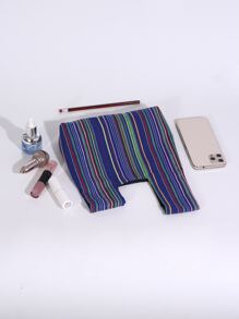 時尚復古幾何條紋手拿包/小方包/晚餐包 - 彩色 - 查看 3