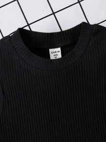 Tween Girl Solid Tank Top & Polka Dot Print Belted Skirt - Multicolor - View 3